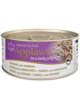 Applaws CAT CANS JELLY Mackerel & Seabream 70 gr.